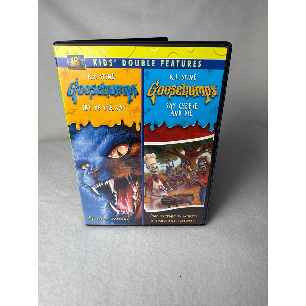 Goosebumps DVD Kids Double Feature Cry of the Cat Say Cheese and Die R.L. Stine